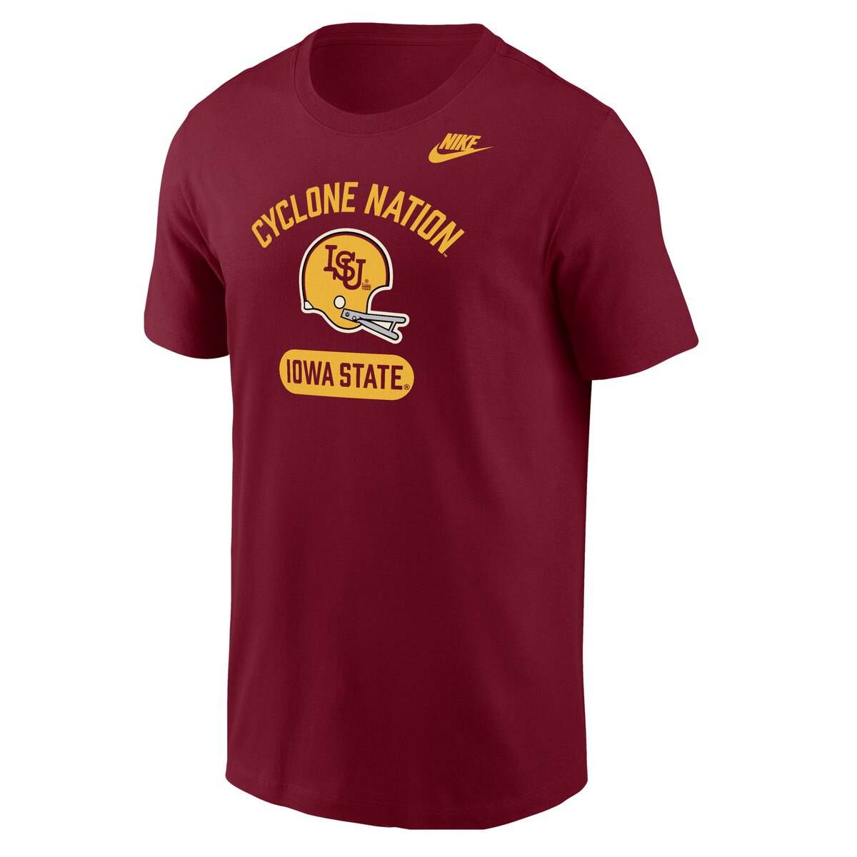 Nike® Cyclone Nation ISU Football Helmet Cardinal Core T-Shirt